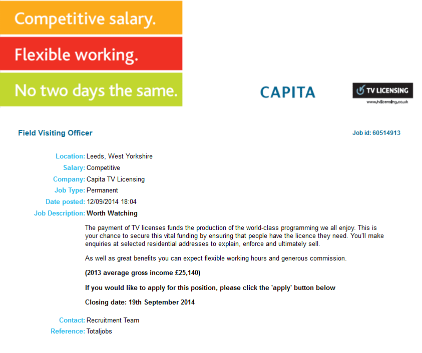 capita-tv-licensing-job-ad-sept-2014